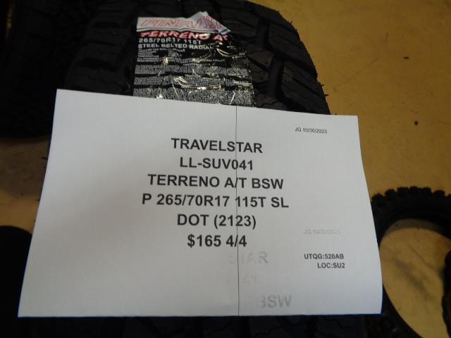 TRAVELSTAR TERRENO A/T BSW P 265 70 17 115T SL ALL TERRAIN TIRE LL-SUV041 CQ1