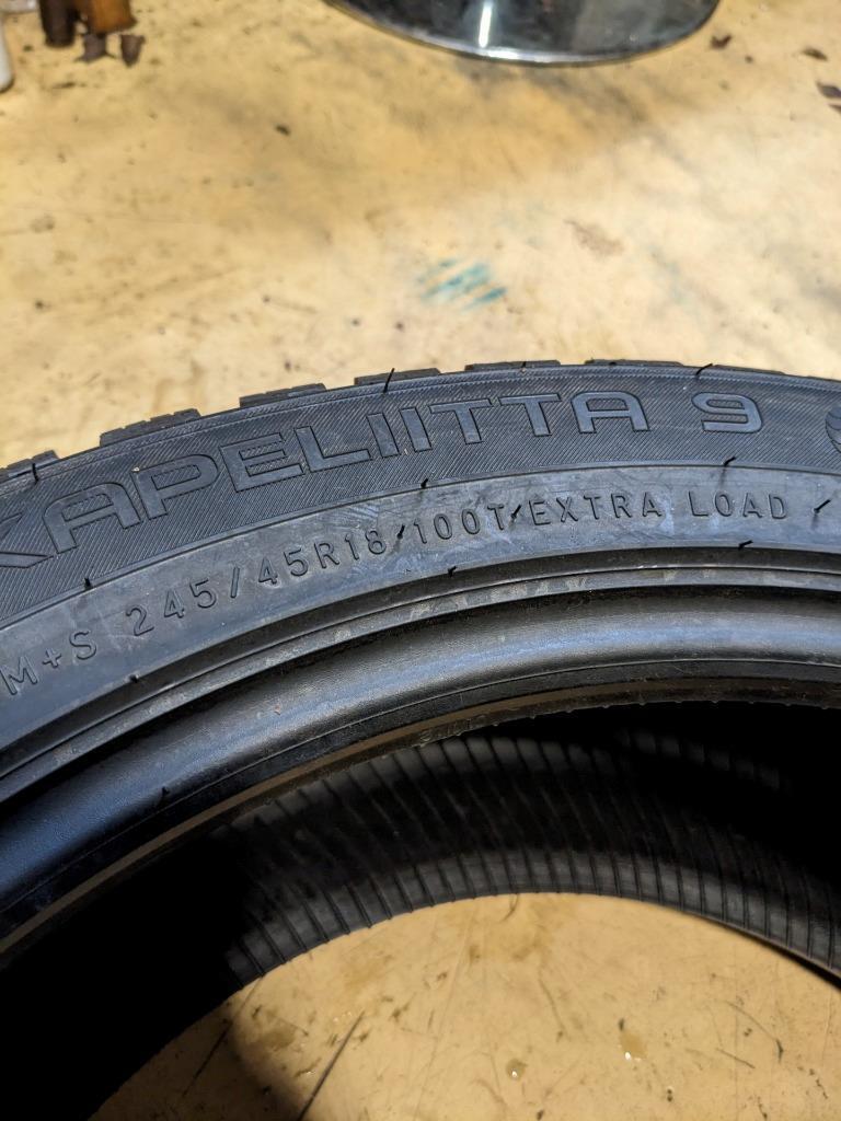 NOKIAN HAKKAPELIITTA 9 STUDDED P 245 45 18 100T XL TIRE TS32337 BQ4