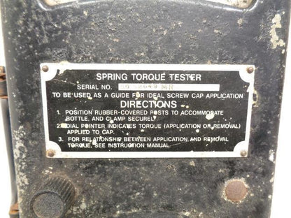 USED SECUREPAK SPRING TORQUE TESTER MECHANICAL METER TOOL R30