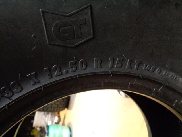 GENERAL GRABBER X3 BSW LT 33 12.50 15 108Q LRC TIRE 6PLY 04505670000 BQ4