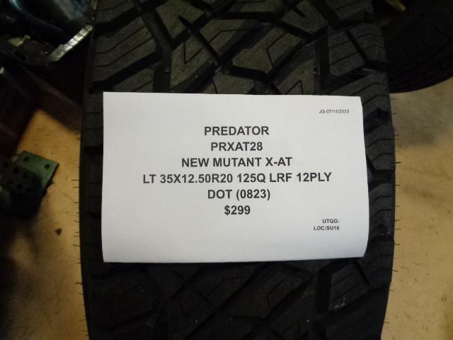 PREDATOR NEW MUTANT X-AT LT 35 12.50 20 125Q LRF 12PLY TIRE PRXAT28 BQ3 SU16