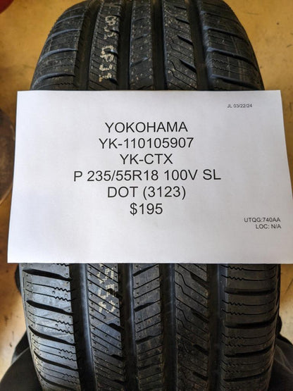 YOKOHAMA YK-CTX P 235 55 18 100V SL TIRE 110105907 CQ2