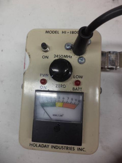 HOLADAY INDUSTRIES MICROWAVE SURVEY COMPACT METER HI-1800 2450 MHz R4