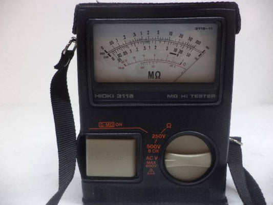 1 NEW HIOKI HI TESTER 3118-11 ANALOG MEGOHM INSULATION TESTER 2 RANGES R4TD