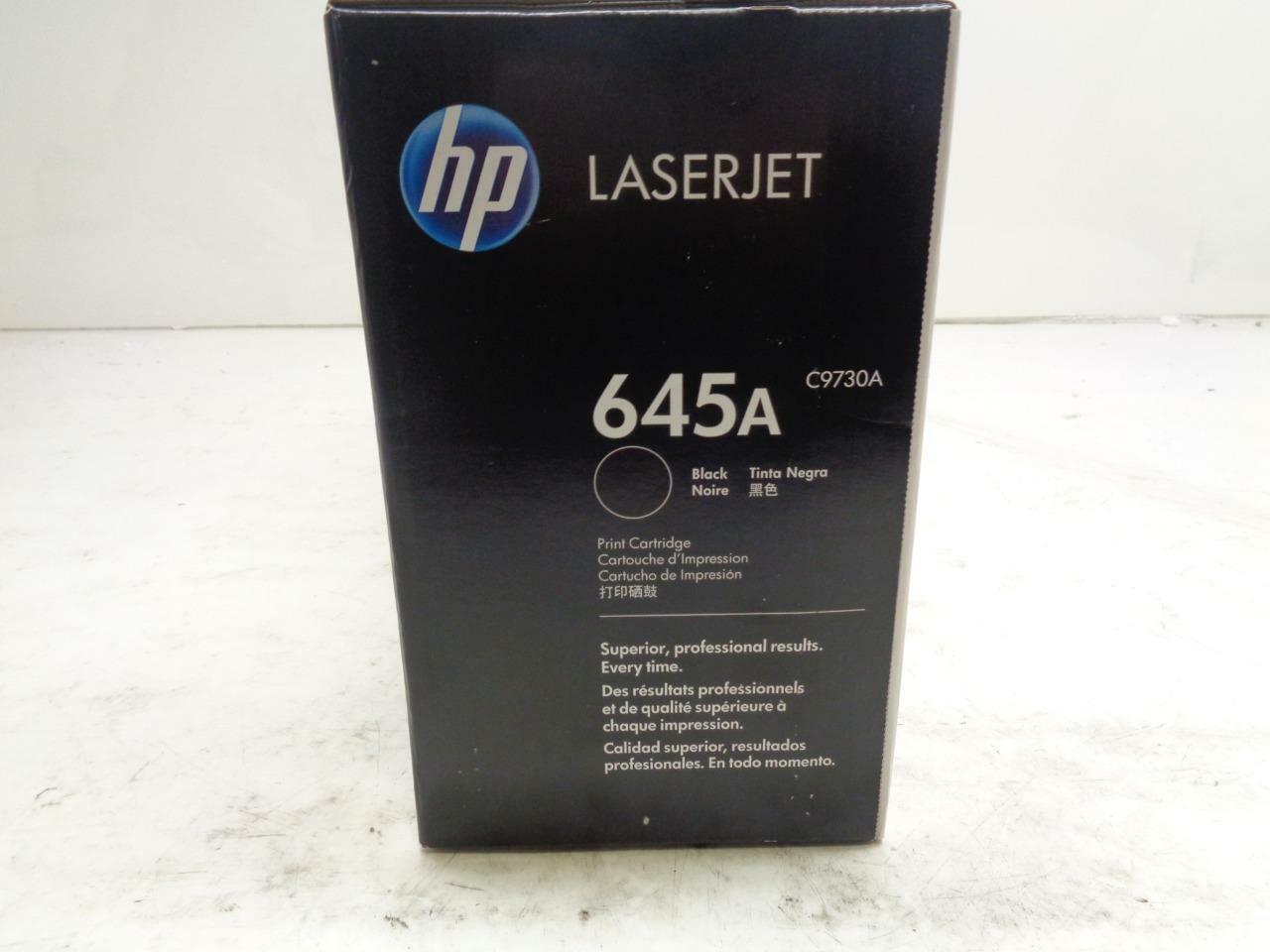 1 NEW HP 645A BLACK TONER CARTRIDGE C9730A FOR COLOR JET 5500 5550 SR