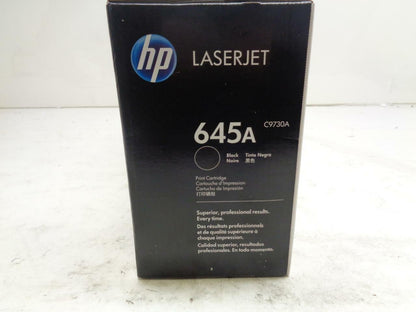 1 NEW HP 645A BLACK TONER CARTRIDGE C9730A FOR COLOR JET 5500 5550 SR