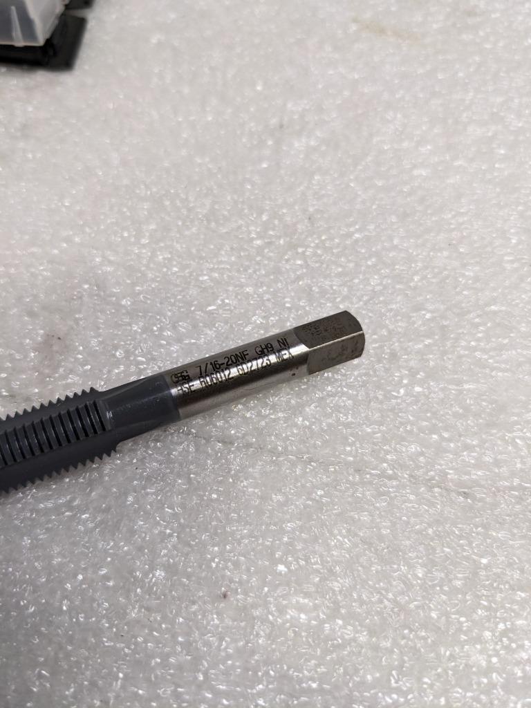 OSG 19011760 TAPS 7/16-20 GH9 S3/P PLUG NI R06012 (3-PACK) NEW D0