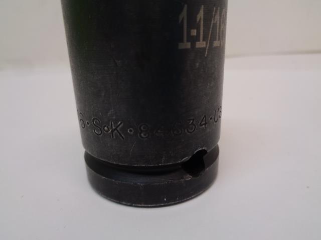 SK TOOLS 3/4" DRIVE 6 POINT 1-1/6" STANDARD FRACTIONAL IMPACT SOCKET 84634 R22