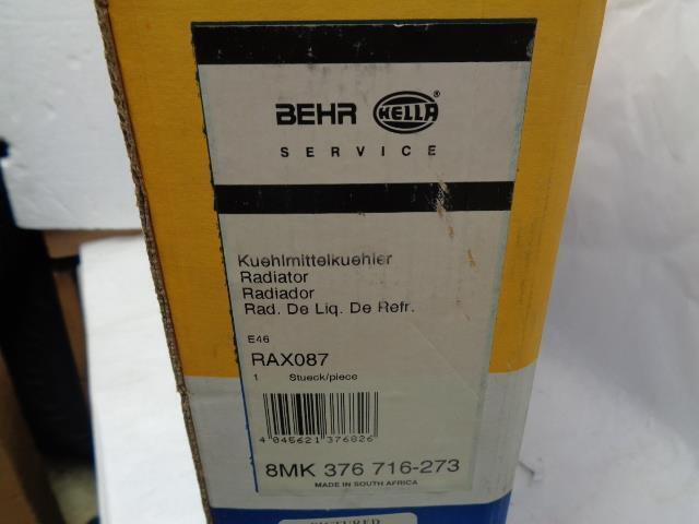 NEW 1999-2008 BMW RADIATOR BEHR RAX087 17-11-9-071-519 99000053 W/ BLOTCH SR