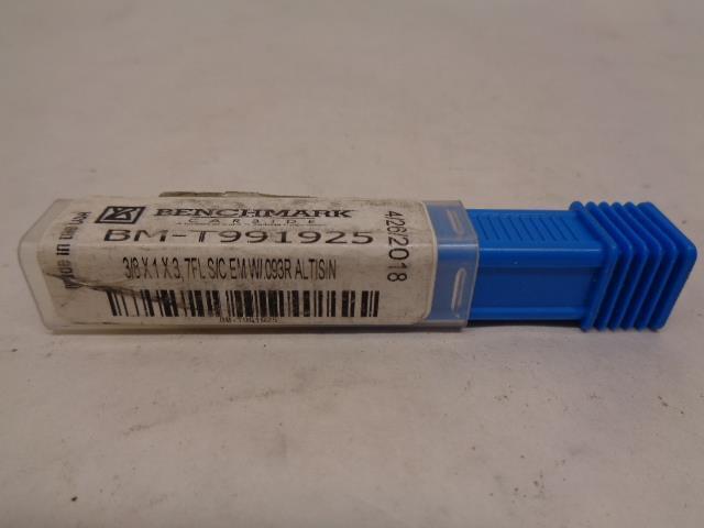 NEW BENCHMARK CARBIDE 3/8x1x3 7FL S/C EM WI.093R ALTISIN DRILL BIT BM-T991925