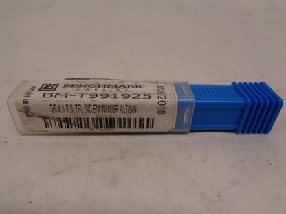NEW BENCHMARK CARBIDE 3/8x1x3 7FL S/C EM WI.093R ALTISIN DRILL BIT BM-T991925