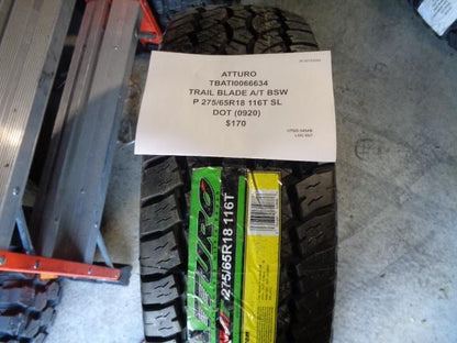 2 ATTURO TRAIL BLADE AT BSW P 275 65 18 116T SL TIRES TBATI0066634 BQ4