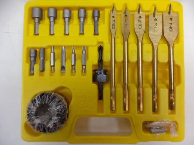 NEW DRILL MASTER 53 PIECE TITANIUM DRILL BIT AND ACCESSORY KIT 42819 R29