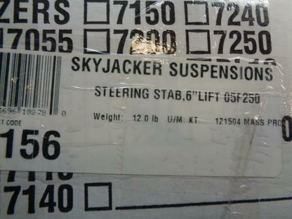 NEW SKYJACKER LIFT KIT 6"SINGLE STEER STABLIZER 05-06 F350 SUPERDUTY 05-07 F250