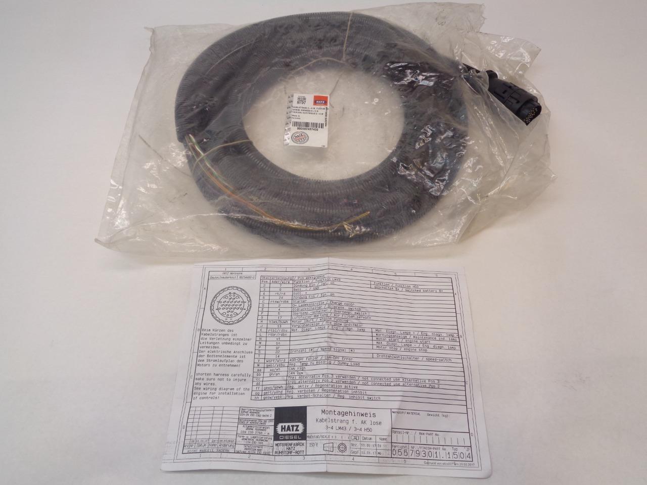 HATZ DIESEL WIRING HARNESS 0-5 M 02487400  R11