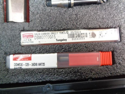 TUNGALOY J-SERIES SWISS TOOL KIT FOR TURNING AND GROOVING NEW R35