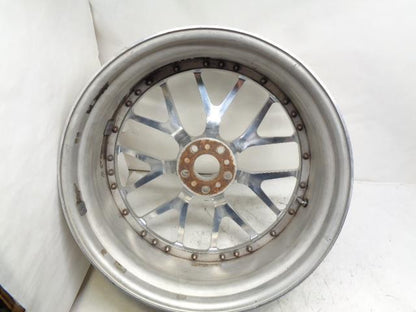 USED CUSTOM SILVER THREE PIECE WHEEL 23X9 5X112 6" BACKSPACE WR