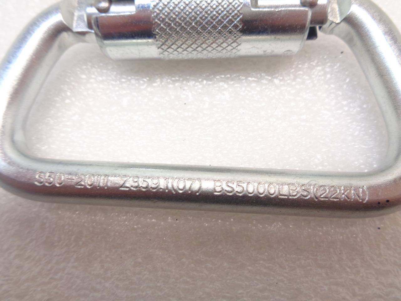 NEW CLIMBING GRADE CARABINER S50-2001 3600LBS GATE/5000LBS BODY STRENGTH R22T7