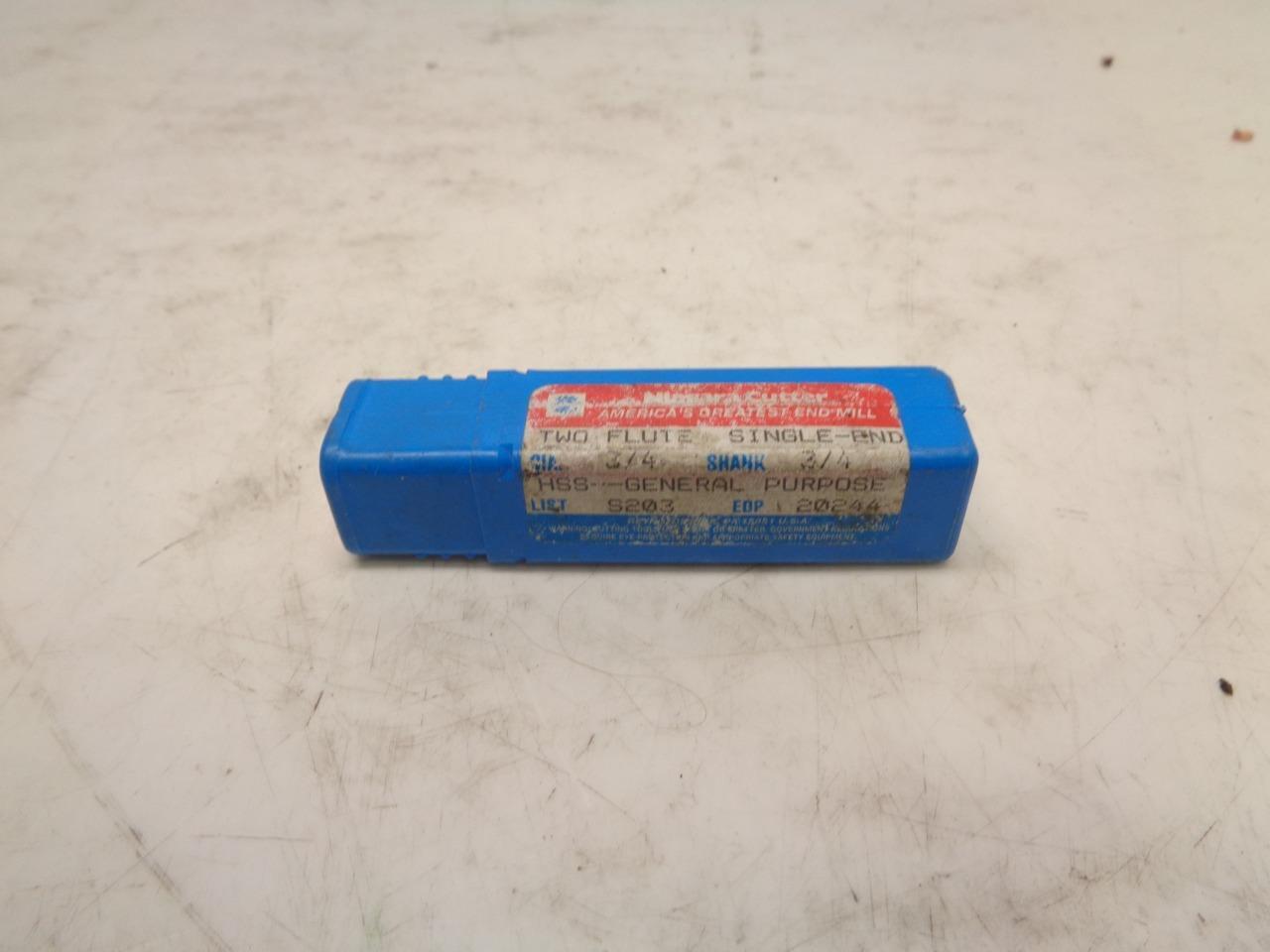 NEW NIAGARA 20244 CARBIDE END MILL 3/4"x1-3/8" 2 FLUTE R22T6BA