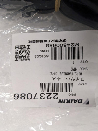 DAIKIN WIRE HARNESS (HPS) 2237086 R4