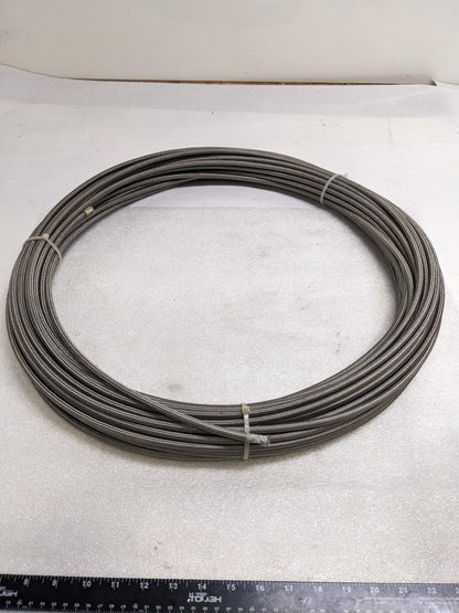 UNBRANDED BRAIDED METALLIC BRAKE HOSE 216' TEFLON LINED 3/16" ID 5/16" OD NEW R3