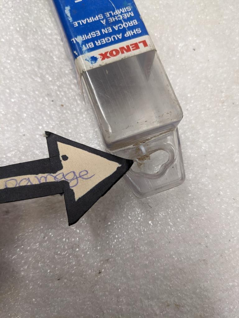 LENOX 31016 1" X 18" SHIP AUGER BIT DAMAGED CASE NEW D0