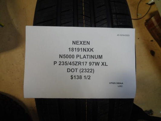 2 NEXEN N5000 PLATINUM P 235 45 17 97W XL 18191NXK TIRE BQ1