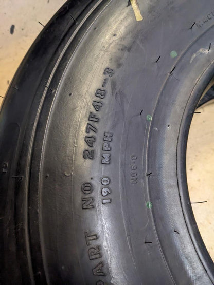 GOODYEARFLIGHT LEADER AIRCRAFT TIRE 24 7.7 14 14PLY 190MPH TIRE 247F48-3 CQ2