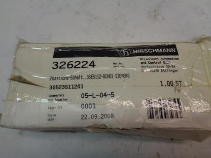 1 NEW SIEMENS POSITION SWITCH 3SE5-112-0CH01 R4TE