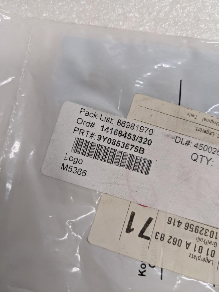 PORSCHE 9Y0853675B HATCH EMBLEM FOR 19-23 CAYENNE 4.0L TURBO NEW PGB2TB