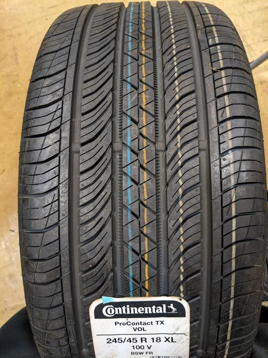 CONTINENTAL PROCONTACT TX VOLVO P 245 45 18 100V XL TIRE 03544530000 CQ2