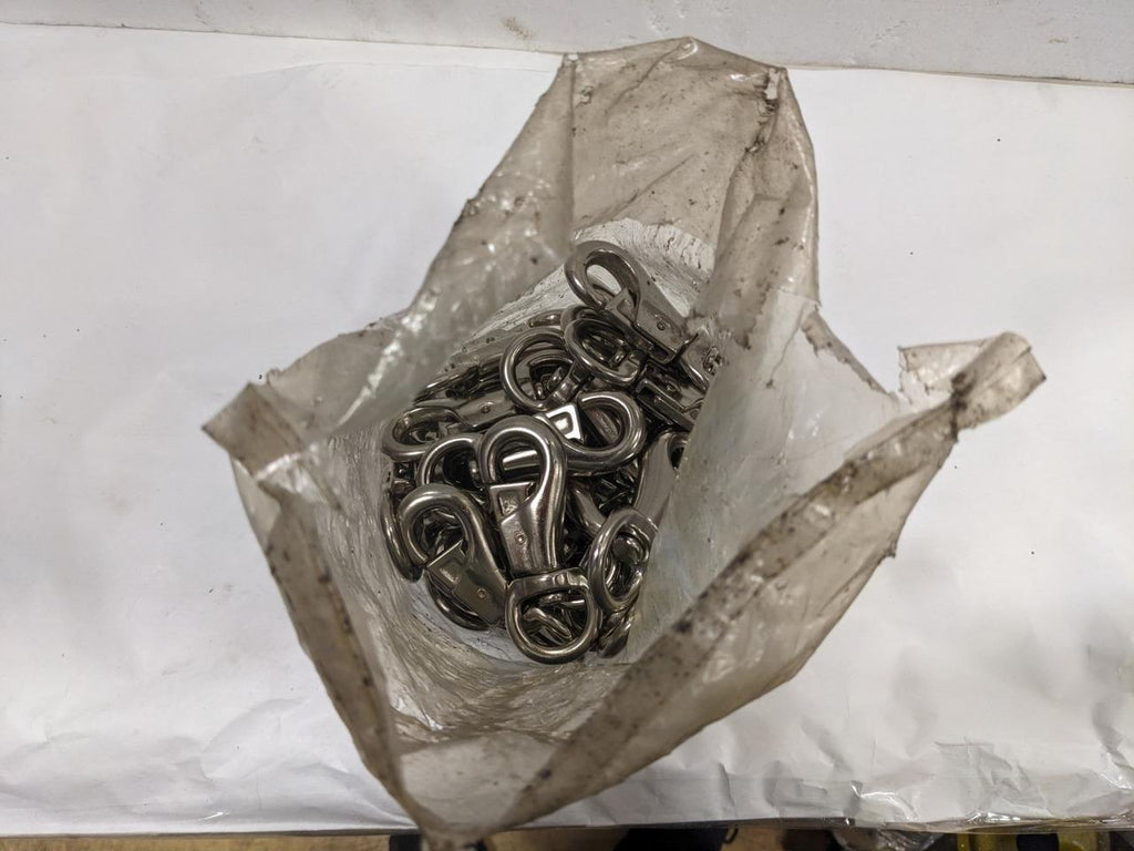 UNBRANDED 49PK HEAVY DUTY NICKEL PLATED METAL SWIVEL BULL SNAPS 5/8" R29