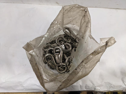 UNBRANDED 49PK HEAVY DUTY NICKEL PLATED METAL SWIVEL BULL SNAPS 5/8" R29