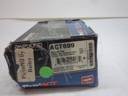 BRAND NEW AKEBONO PRO ACT FRONT DISC BRAKE PADS 97-2005 BUICK CENTURY ACT699