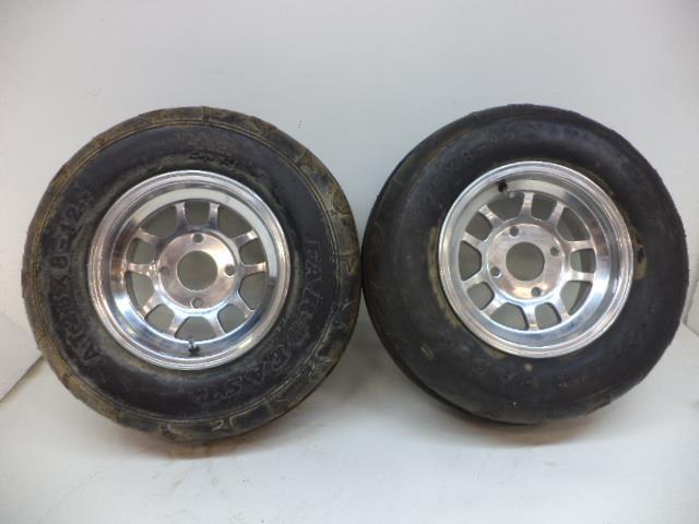 2 USED FAR EAST ATV SAND RAIL 25X8-12 W/ NEW 12X6 4X4.5 ET14 WHEELS SR