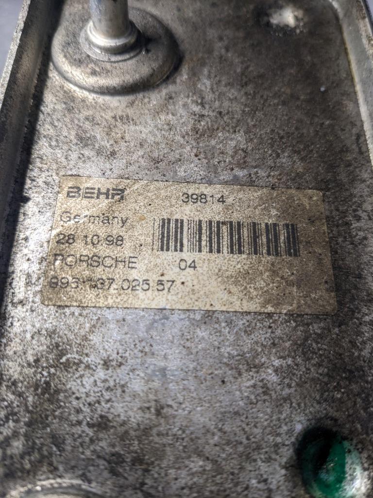 PORSCHE 911 BOXSTER OIL COOLER 99613702557 USED 996B.G.L.