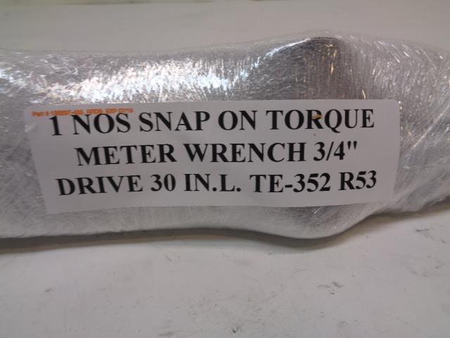 1 NOS SNAP ON TORQUE METER WRENCH 3/4" DRIVE 30 IN.L. TE-352 R22
