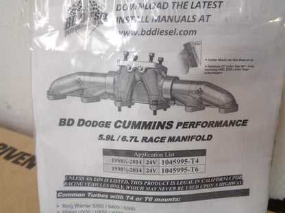 INDUSTRIAL INJECTION 1998.5+ DODGE CUMMINS AIR & INTAKE MANIFOLD TURBO KIT KSLRM