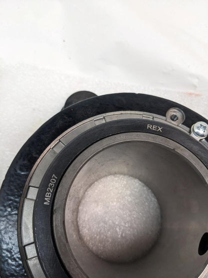 REXNORD MB2307 CAST IRON FLANGE BLOCK BALL BEARING 4 BOLT SQUARE NEW J2