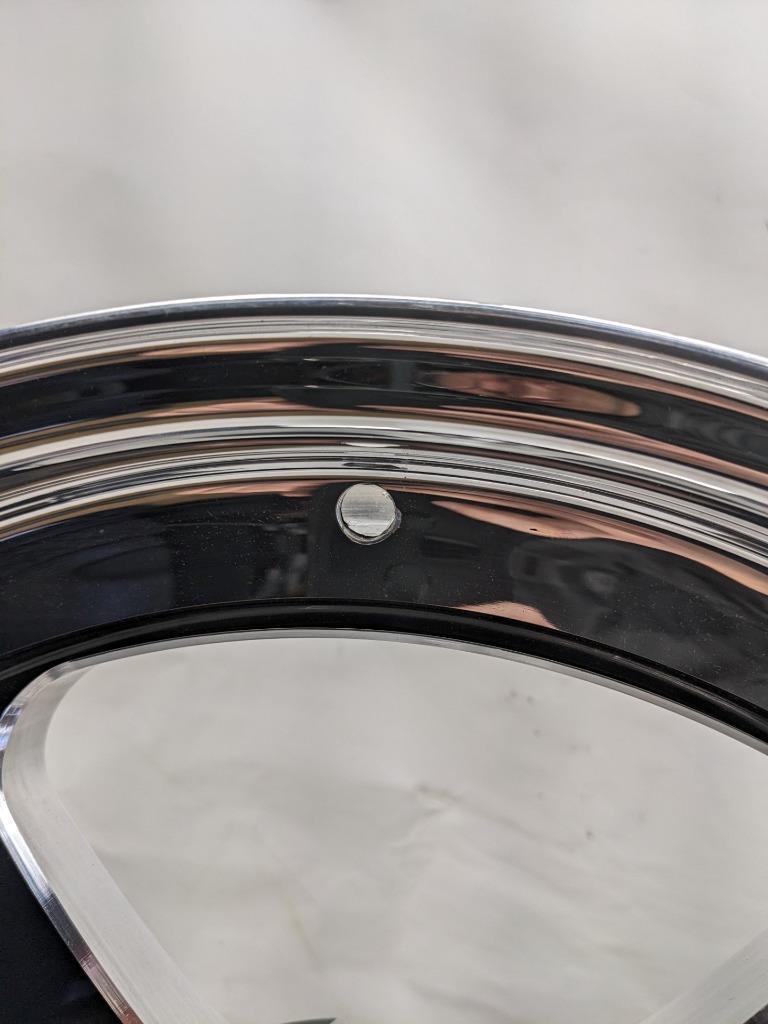 1 WELD 71HB8050A21A S71 WHEEL 18X5 5X114.3 ET-23 BLACK CENTER POLISHED NEW B2