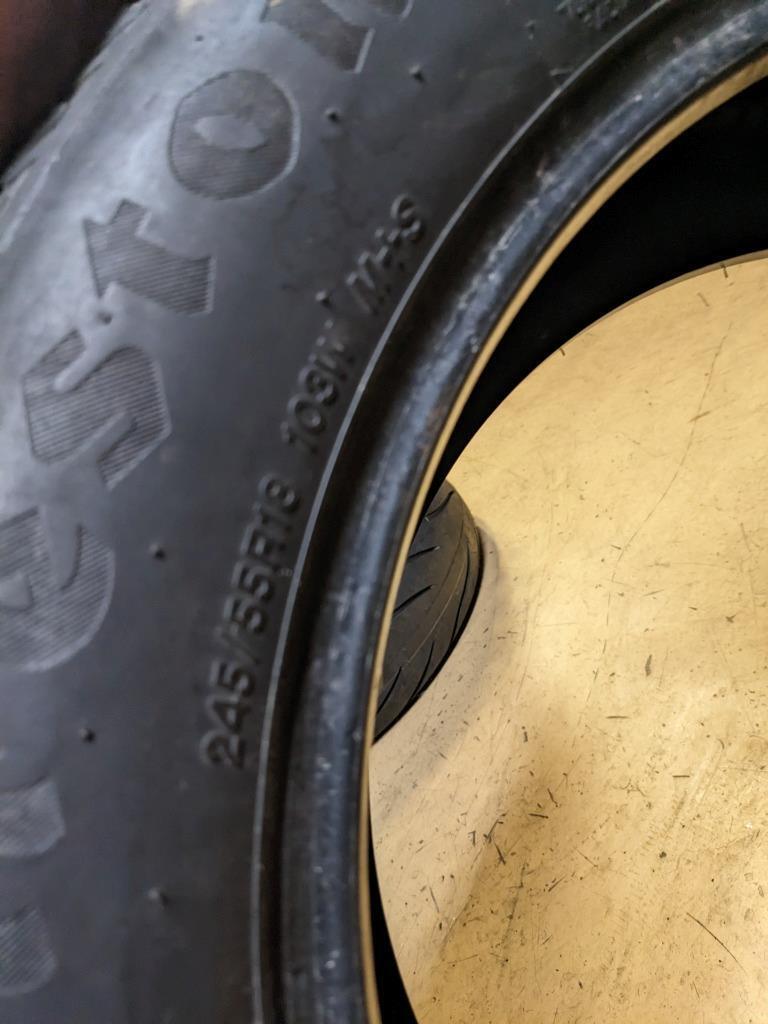 USED FIRESTONE FIREHAWK PURSUIT P 245 55 18 103W SL TIRE 000702 CQ3