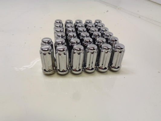 1 NEW 32 PACK CHROME 8 POINT LUG NUTS 1/2-20R H/T R15T2