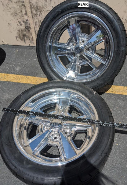 US MAG STAGGERED WHEEL SET 18X10 18X9 5X114.3 NITTO NT555 G2 TIRES 2003484606 B2