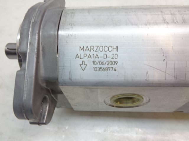 MARZOCCHI HYDRAULIC GEAR PUMP ALPA1A-D-20 ALPP1-D-9-FA DUAL OULET ALUMINUM R33T1