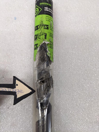 GREENLEE 37870 NAIL EATER II AUGER BIT 13/16" X 18" DAMAGED CASE NEW D0