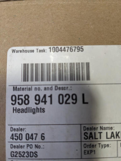 PORSCHE 958941029L HEADLIGHT ASSEMBLY (LEFT) CAYENNE 2015-2018 NEW PGB2