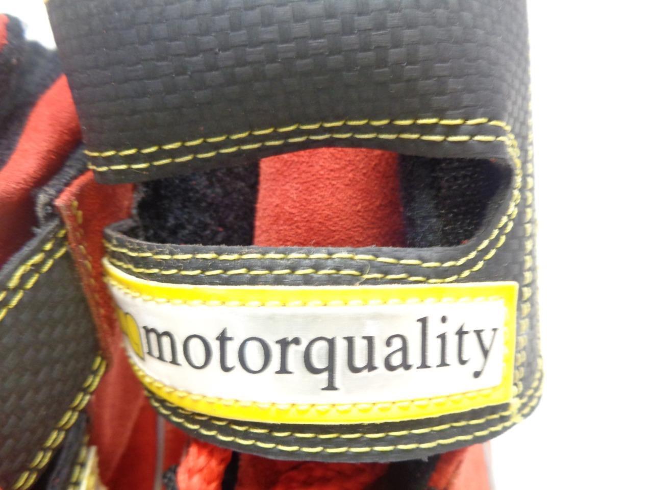 PAIR NEW MOTOR QUALITY RACING SHOES RED SIZE 10.5-11(45) SR