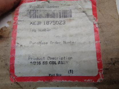 FLOWSERVE SEAL ASSEMBLY 1" SHAFT XE3F1875DZ3 R13T7