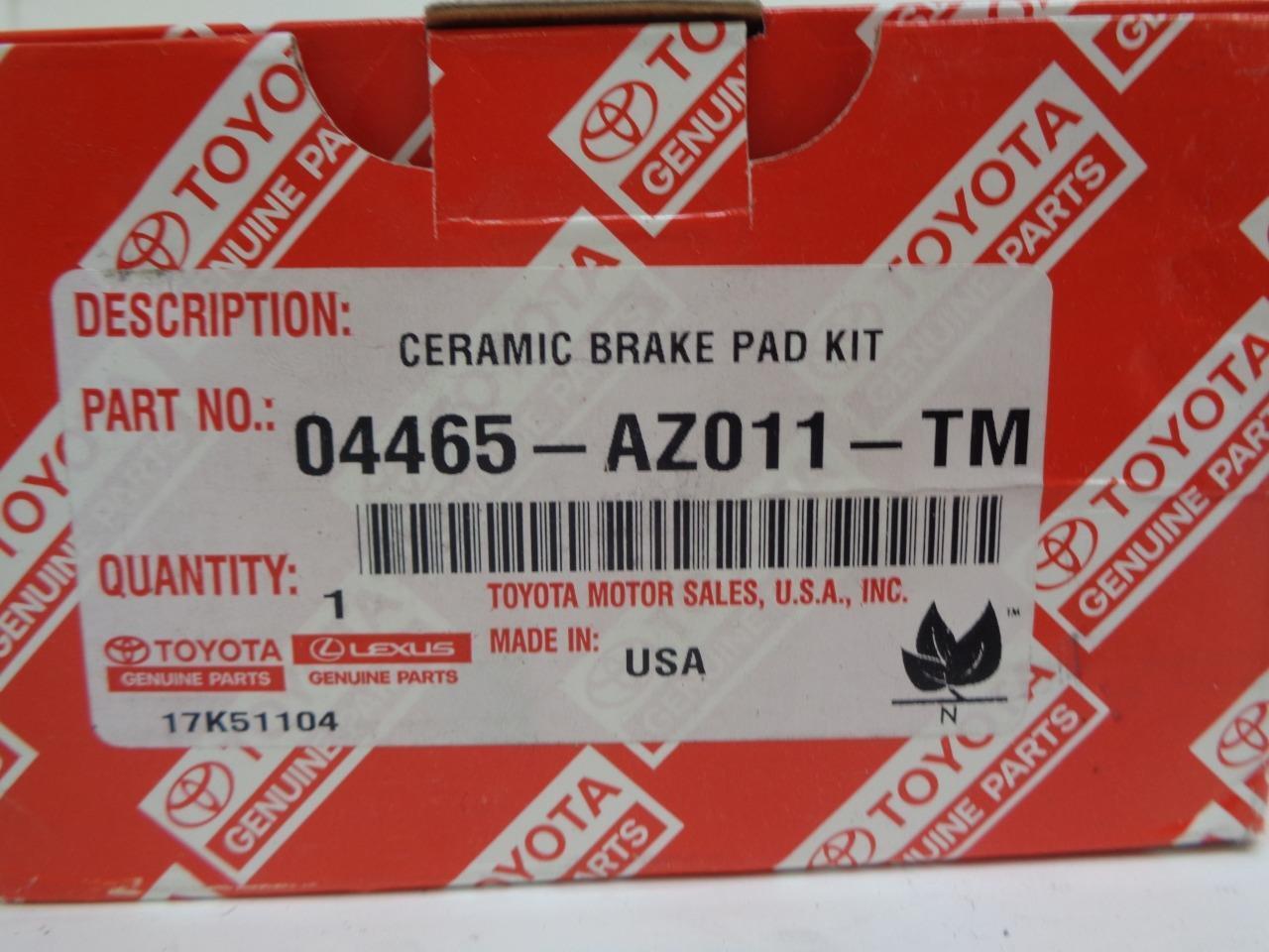 NEW TOYOTA 01-05 RAV4 FRONT BRAKE PAD KIT 04465-AZ011-TM R5