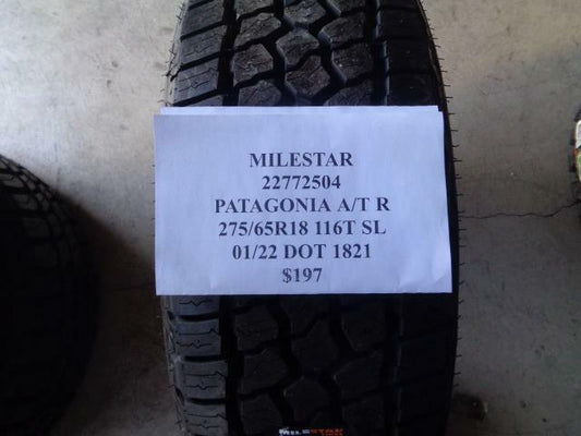 2 MILESTAR PATAGONIA A/TR P 265 65 18 116T SL ALL TERRAIN TIRES 22772504 SU7 AQ4
